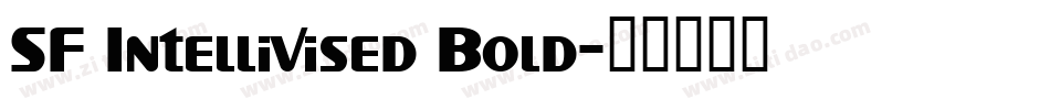 SF Intellivised Bold字体转换